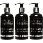 Kuaf Soyulabilir Siyah Cilt Maskesi Pompalı 250 ml x 3 Tüm Cilt Tipleri İçin Jel Formül