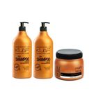 Kuaf Tuz İçermeyen 2x1 lt Şampuan+500 ml Keratin Saç Maskesi
