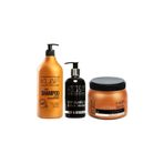 Kuaf Tuz Içermeyen Bakım Şampuanı 1000 ml Keratin Maskesi 500 ml Siyah Nokta Giderici Maske 250
