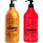 Kuaf Tuzsuz Keratin 1 lt Bakım Şampuanı+Tuzsuz Argan 1 lt Yağlı Bakım Şampuanı