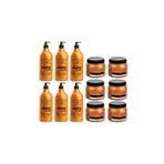 Kuaf Tuzsuz Şampuan 1lt X Profesyonel Keratin Maskesi 500 ml X 6 Adet