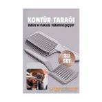 Kuaför Berber Kavisli Kontur Kesim Tarağı 2 Li Set