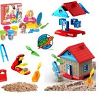 Kuaför Oyun Hamur Seti + Muhteşem Kum Ev 750 Gr