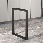 KUANGGE Metal Masa Ayakları 11,8 x 24 inç / 11,8 x 28 inç, Sağlam Demir Masa Ayakları, Endüstriyel Yemek Masası Ayakları, Masaüstü Bilgisayar Yemek Masası için Ayarlanabilir Ayaklar, Siyah, Paqu
