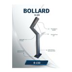 Kuantum Led TEK YÖN BOLLARD, YÜRÜYÜŞ YOLU, BAHÇE AYDINLATMA ANTRASİT KASA 6500K IŞIK RENGİ (BEYAZ IŞIK)