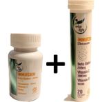 Kuazar İlaç Immuferon - Beta Glucan + Vitamin C + Çinko + Kara Mürver Içerikli 2'li Kofre Gıda Takviyesi