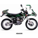 Kuba Black Cat Race Tasarım Motosiklet Sticker Etiket Kaplama Modeli Green
