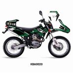 Kuba Black Cat Tasarım Motosiklet Sticker Etiket Kaplama Modeli Green