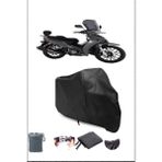 Kuba Cristal 50 Uyumlu Siyah Motorsiklet Branda, Motor Örtüsü