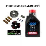 Kuba Trendy 50 Performans Ön Varyatör Yağlı Bakım Seti Motul 3000 10W40 M0914