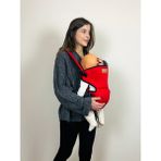 Kubbe Premium Bebek Kanguru ve Taşıma Çantası - Ergonomik Konfor, Kolay Kullanım ve Modern Tasarım - Kırmızı