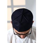 Kubbeli Kalıp Namaz Takkesi Lacivert Lacivert 56