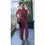 KÜBRA KILIÇ BELİ LASTİKLİ HAVUÇ KESİM MODAL PANTOLON