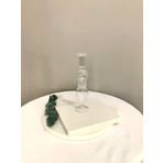 Kübra Özdemir Store CAM MUMLUK&ŞAMDAN ÇİZGİLİ CAM ŞEFFAF CAM MUMLUK ŞEFFAF