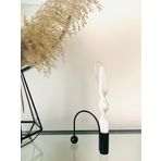 Kübra Özdemir Store METAL MUMLUK İSKANDİNAV TARZI TOP DEKORLU SİYAH SİYAH