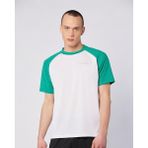 Kuby Tee Erkek Beyaz-Yeşil Regular Fit Tişört
