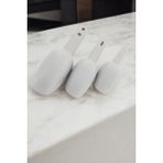 Küche&Haus Erzak Küreği 3'lü Set Plastik Kürek Çok Amaçlı Ev Dekorasyon - Krem