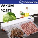Kuchen Pratic 30X40 Tirtikli Vakum Poseti, 100 Adet Desenli Vakum Naylonu