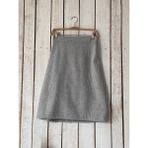 Küçüğüm Butik Gri Kaşe Kısa Etek - L - XL