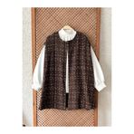 KÜÇÜĞÜM BUTİK Kadın Oversize Kahverengi Tüvit Panço