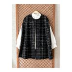 KÜÇÜĞÜM BUTİK Kadın Oversize Siyah Renk Tüvit Panço
