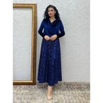 Küçüğüm Butik Lacivert Uzun Payet Etek - S - M