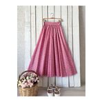 KÜÇÜĞÜM BUTİK Pembe Çıtır Kloş Poplin Etek
