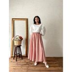 Küçüğüm Butik Turuncu Çıtır Poplin Kloş Etek - L - XL