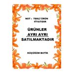 KÜÇÜĞÜM BUTİK Vintage Yakalı Kahverengi Çiçekli Uzun Kol Kloş Anne Kız Kombini (Tekli Fiyattır)