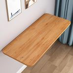 Küçük alanlar için katlanabilir yüzen duvar masası, ev, ofis, mutfak ve yemek odası için yerden tasarruf sağlayan asma masa, altın meşe kaplama 100 x 30 cm