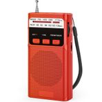 Küçük AM/FM Radyo, Cep Radyosu, MP3 Fonksiyonlu ve Kulaklık Girişli, Taşınabilir Radyo, Entegre Pilli, Yürüyüş ve Koşu için