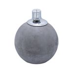 Küçük Beton Yuvarlak Mumluk Gri Çok Renkli