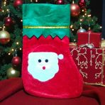 Küçük Boy 23 Cm Noel Baba Çorabı Noel Baba Figürlü Çorap Dekor Yılbaşı Süsleri Noel Babalı Çorap Vitrin
