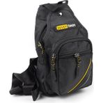 Küçük Boy Çokgözlü Günlük Çapraz Göğüs El ve Omuz Çantası Unisex Body Bag 955 - Siyah - Sarı