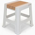 Küçük Boy Kaymaz Tabanlı Ev Ofis Taburesi - 120 Kg Taşıma Kapasiteli Kaymaz Banyo Taburesi - Çocuk Taburesi - 31x35x35 cm (Turuncu)