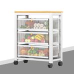 Küçük Büfe, Depolama Arabası, Larder Dolabı. Uzun Saklama Dolabı. Bar Dolabı. Sepet Kaydırmalı İnce. Yuvarlanan Yardımcı Arabası Mobil Depolama Rafı, itchen Banyo Çamaşırhane Ofisi için (