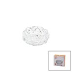 KÜÇÜK CAM - DIAMOND KRİSTAL ŞEKİL YUVARLAK KÜLLÜK ÇAP: 11.2CM - D: 4.4CM (5545)