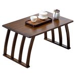 Küçük cumba masası, çay masası, küçük sehpa, alçak masa, küçük oturma masası, yemek masası, yatak odası, cumba masası (Renk: Kahverengi, Boyut: 60 x 37 x 30 cm)
