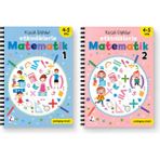 Küçük Dahiler Etkinliklerle Matematik Seti 1-2 | 4-5 Yaş Matematik Eğitimi, Okul Öncesi Sayılar ve Zeka Geliştirme Kitabı
