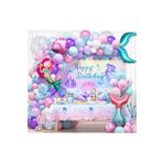 Küçük Denizkızı Doğum Günü Partisi Süslemeleri Kızlar Için Pembe Denizkızı Balon Kemer Garland Seti, 7875441110000