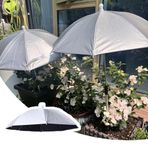 Küçük Dış Mekan Bitkileri için 50 cm Bitki Şemsiyesi, Hafif Gümüş Bahçe Gölgeliği, Saksı Bitkileri için Gölge Tente, UV Koruması, Yaz Bahçesi için Mükemmel