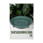 Küçük Hazine Mey Ithalat® Tekerlekli Saksı Altığı 37 cm Yeşil 721052 - Renkli