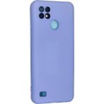 Küçük Hazine Realme C21 Kılıf Nano Içi Kadife Silikon - Lila - Çok Renkli