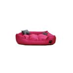 Küçük IRK KÖPEK YATAĞI YIKANABİLİR YÜKSEK KALİTELİ KUMAŞ PATİ İŞLEMELİ - 50 x x40 cm