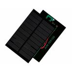 Küçük Mini Güneş Paneli 7Cmx10Cm 6 Volt 0,15 Amper + Ve - Kablolu