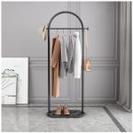 Küçük Portmanto Mermer Tabanlı Ağır Hizmet Tipi Portmanto Elbise Kaban Pantolon Etek için Endüstriyel Boru Askısı (Renk: D Beden: 40 cm)
