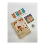 Küçük Prens Temalı Journal Seti Krem Renk Defter/Postit/Turkuaz İndeks/Beyaz Lale Klips