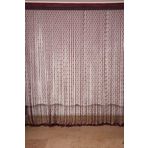KÜÇÜK PUANLI MODEL BORDO RENK HAZIR İP PERDE 300*270 cm