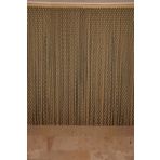 KÜÇÜK PUANLI MODEL GOLD RENK HAZIR İP PERDE 300*280 cm