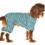 Küçük ve Orta Irk Köpek Pijama Tulum - Bones - Köpek Kıyafeti
